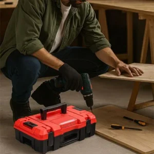 BOITE A OUTILS - MODULABLE ROUGE