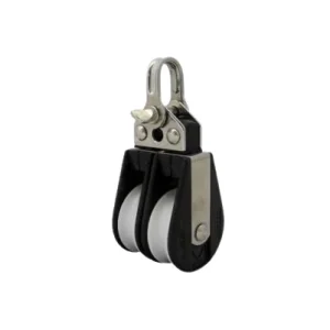 Poulie double Ø 34 mm avec roulements à billes