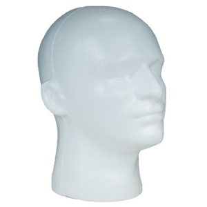 Tête polystyrène (étude des blessures par balles)